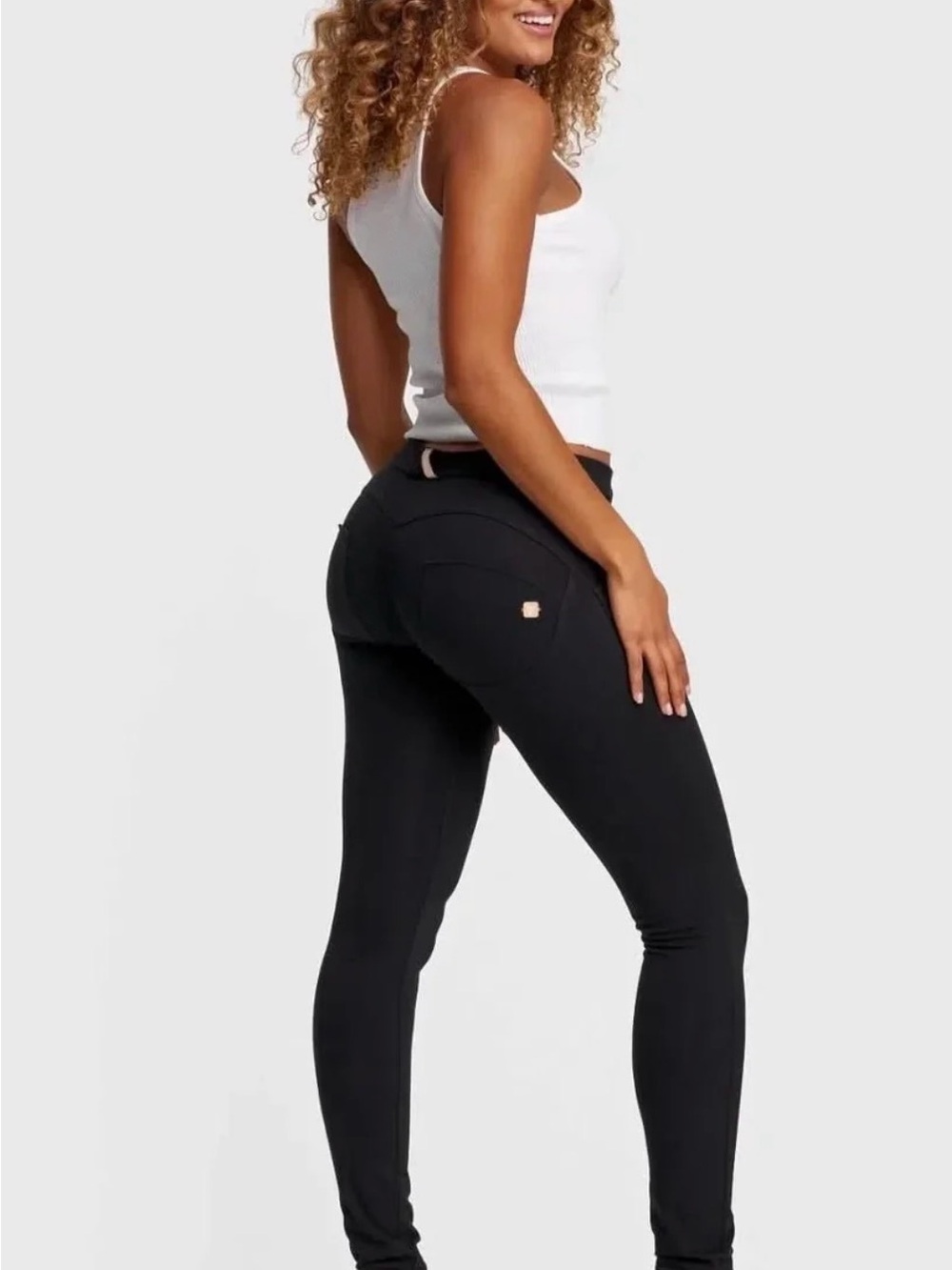 FREDDY WRUP Fashion - Mid Rise - Full Length - Black